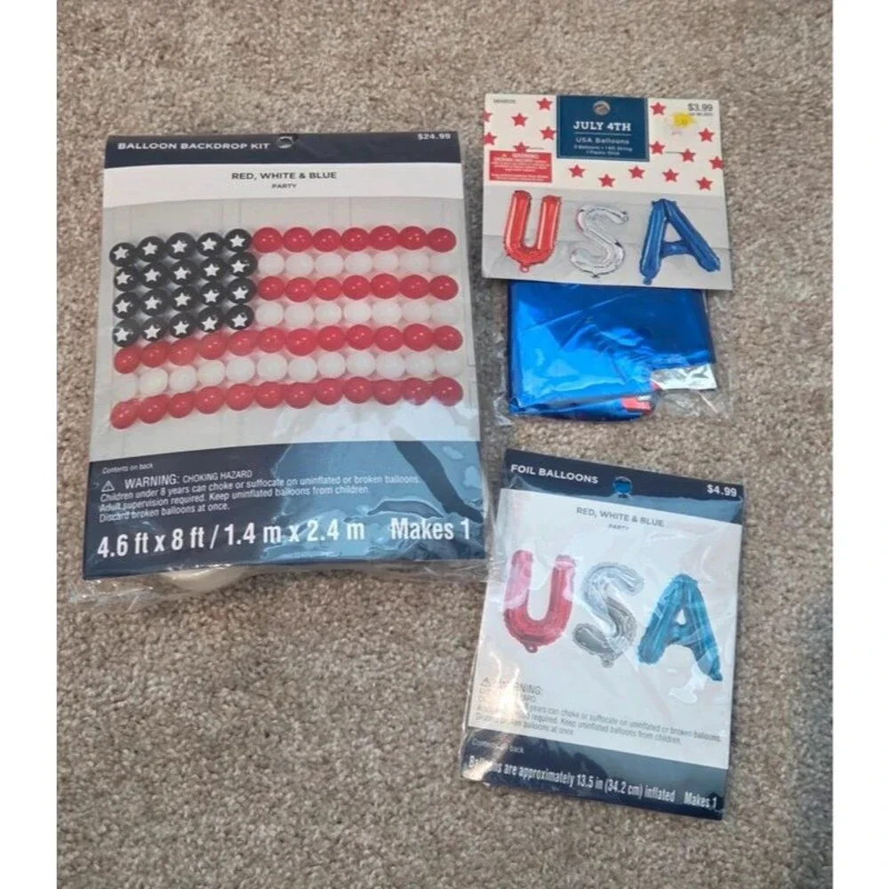 Patriotic balloon kits